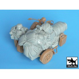 Black Dog 1:35 Akcesoria do niemieckego motocykla dla Master BOX