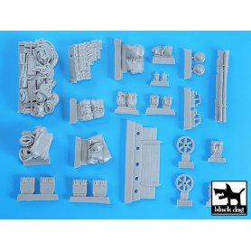 Black Dog Bren carrier accesories set for Tamiya
