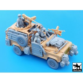 Black Dog Defender Wolf accessories set with crew for Hobby Boss