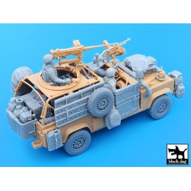 Black Dog Defender Wolf accessories set with crew for Hobby Boss