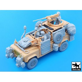 Black Dog Defender Wolf accessories set with crew for Hobby Boss
