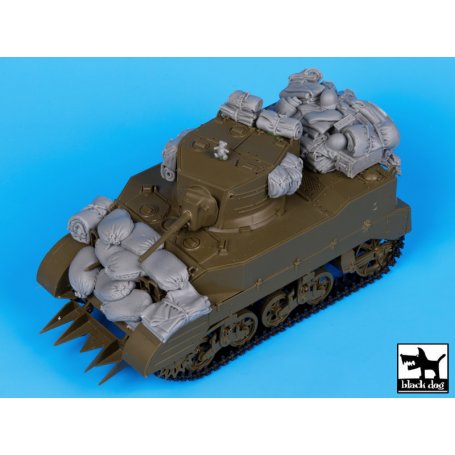 Black Dog M5A1 accessories set for Tamiya