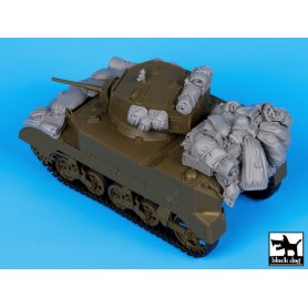 Black Dog M5A1 accessories set for Tamiya