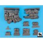 Black Dog M5A1 accessories set for Tamiya