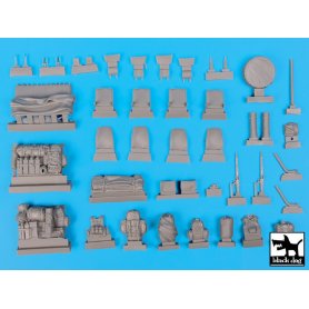 Black Dog Mercedes Wolf Afganistan accessories set for Revell