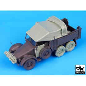 Black Dog Krupp Protze big accessories set for Tamiya