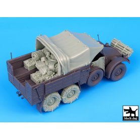 Black Dog Krupp Protze big accessories set for Tamiya