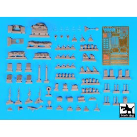 Black Dog Land Rover Pink Panther accessories set for Italeri