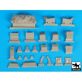 Black Dog 1:35 System Trophy i tylny kosz do Merkava IV dla Hobby Boss