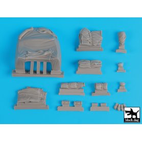 Black Dog Marder III with canvas accessories set for Dragon