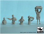 Black Dog 1:72 US Tank crew and civilian | 5 figurines | 