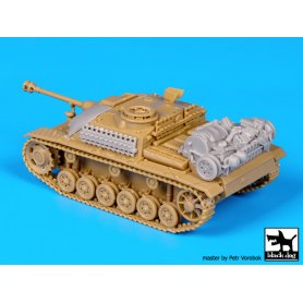 Black Dog Stug III accessories set for Revell