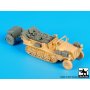 Black Dog Sd.Kfz 10 with Sd.Ah.32 accessories set for MK 72