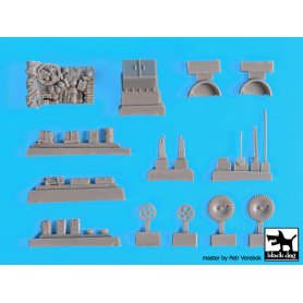 Black Dog Sd.Kfz 10 with Sd.Ah.32 accessories set for MK 72