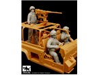 Black Dog 1:35 British Defender Wolf crew in Afghanistan | 3 figurines |