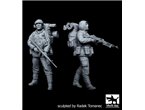 Black Dog 1:35 Zestaw brytyjskich Marines w Falklandach 1982 | 2 figurki |