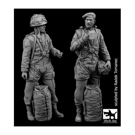 Black Dog 1:35 Zestaw brytyjskich spadochroniarzy | 2 figurki |