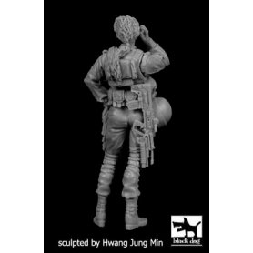 Black Dog Israeli woman soldier No4