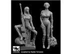 Black Dog 1:35 Woman hunters cyborgs | 2 figurines |