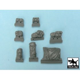 Black Dog M 8 accesories set for Tamiya 32551, 8 resin parts