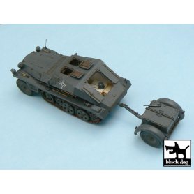 Black Dog 1:48 Zestaw akcesoriów do Sd.Kfz.252 i Sd.Anh.32 dla Tamiya 32550