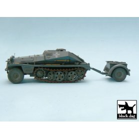 Black Dog 1:48 Zestaw akcesoriów do Sd.Kfz.252 i Sd.Anh.32 dla Tamiya 32550