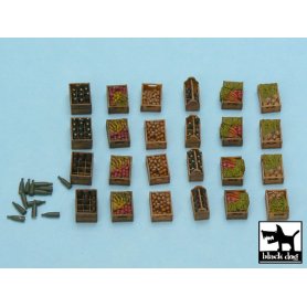 Black Dog Food supplies 2 accessories set 24 resin parts + bottles
