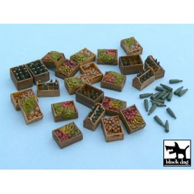 Black Dog Food supplies 2 accessories set 24 resin parts + bottles