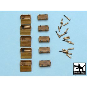 Black Dog Pz.Kpfw IV ammo boxes 10 boxes + ammo