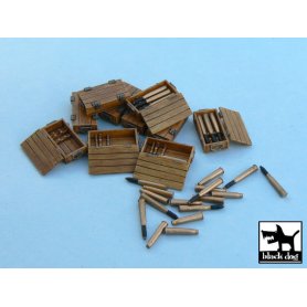 Black Dog Pz.Kpfw IV ammo boxes 10 boxes + ammo