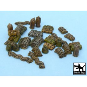 Black Dog Tentage + bedrolls 3 accessories set 28 resin parts