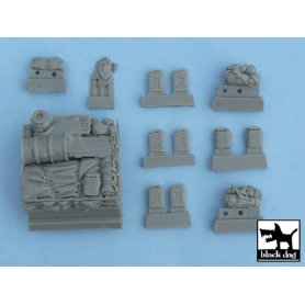 Black Dog Sturmgeschutz III Ausf.G accessories set for Tamiya 32525, 13 resin parts