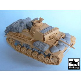 Black Dog Pz.Kpfw.III Ausf L accessories set for Tamiya 32524, 10 resin parts