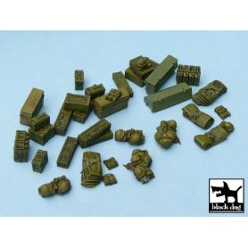 Black Dog British equipment accessories set 33 resin parts