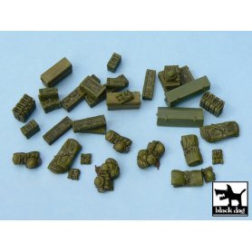 Black Dog British equipment accessories set 33 resin parts