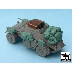 Black Dog Sd.Kfz. 222 accessories set for ICM 48191 and Tamiya future release, 12 resin parts