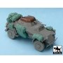 Black Dog Sd.Kfz. 222 accessories set for ICM 48191 and Tamiya future release, 12 resin parts