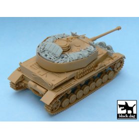 Black Dog Pz.Kpfw. IV Ausf J accessories set for Tamiya 32518, 20 resin parts