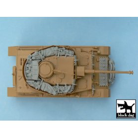 Black Dog Pz.Kpfw. IV Ausf J accessories set for Tamiya 32518, 20 resin parts