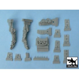Black Dog Pz.Kpfw. IV Ausf J accessories set for Tamiya 32518, 20 resin parts
