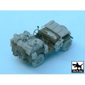 Black Dog US Jeep accessories set for Tamiya 32552, 22 resin parts
