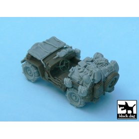 Black Dog US Jeep accessories set for Tamiya 32552, 22 resin parts