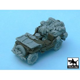 Black Dog US Jeep accessories set for Tamiya 32552, 22 resin parts