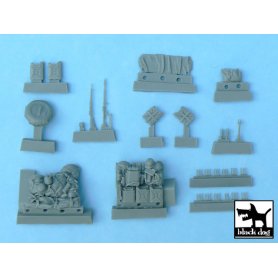 Black Dog Kubelwagen accessories set for Tamiya 32503, 26 resin parts