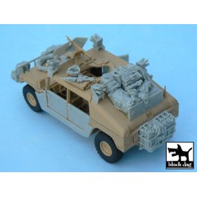 Black Dog HUMVEE Iraq war accessories set for Tamiya, 30 resin parts