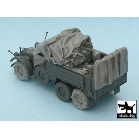 Black Dog Krupp Protze accessories set for Tamiya 32534, 19 resin parts