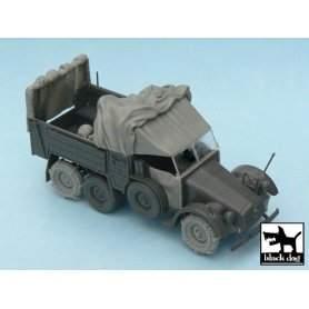 Black Dog Krupp Protze accessories set for Tamiya 32534, 19 resin parts