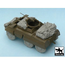 Black Dog M 20 accessories set for Tamiya 32556, 9 resin parts