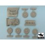 Black Dog M 20 accessories set for Tamiya 32556, 9 resin parts