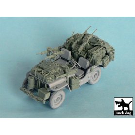 Black Dog British SAS Jeep north Africa 1942 for Tamiya 32552, 34 resin parts